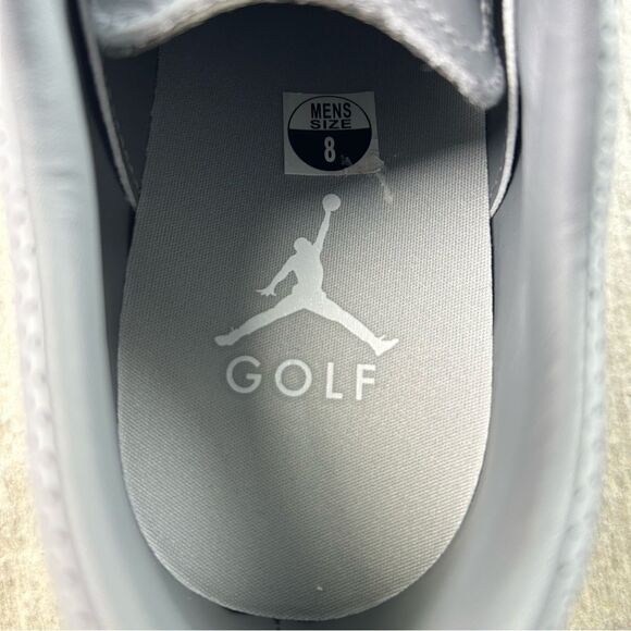 NEW Jordan ADG 4 Golf Wolf Grey Athletic Sneaker Cleats dm0103-010 Men’s Size 8 - Picture 9 of 10